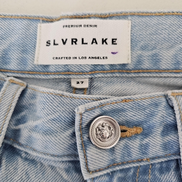SLVRLAKE indiana ultra high-rise super flare light wash jeans in high and dry - Picture 10 of 13